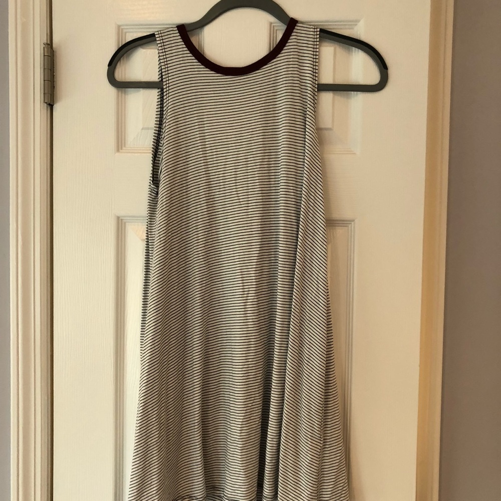 Striped babydoll dress